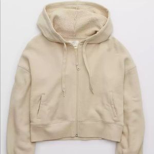 OFFLINE Full Zip Cropped Hoodie
